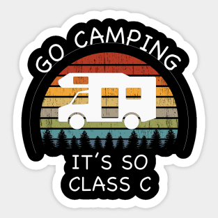 Funny Class C RV Camping Sticker